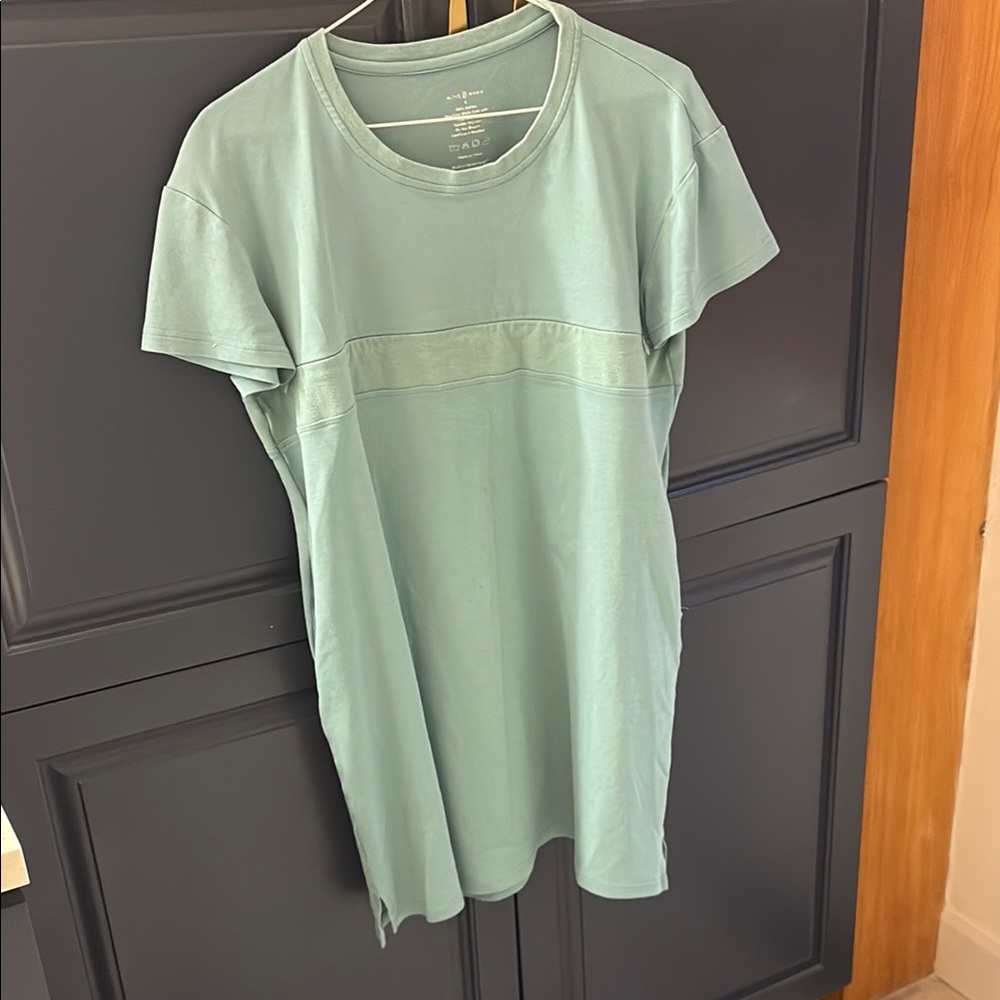 Sage Green Relaxed Short  Tee dress